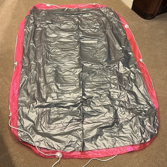Pink and Gray Inflatable Pool Float - Picture 3 of 4